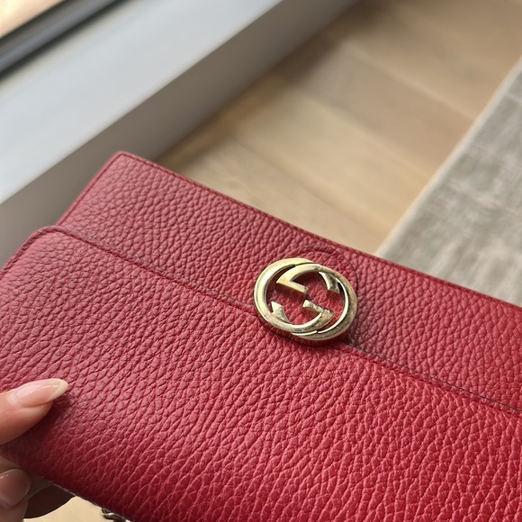 Gucci, Leather handbag, Red, Leather - Picture 5 of 5